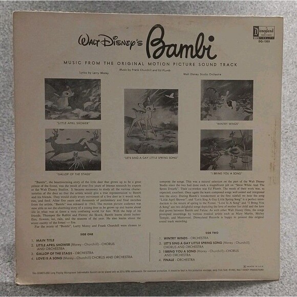 Lot Of 5 Walt Disney Vinyl Records Soundtrack - Picture 3 of 16